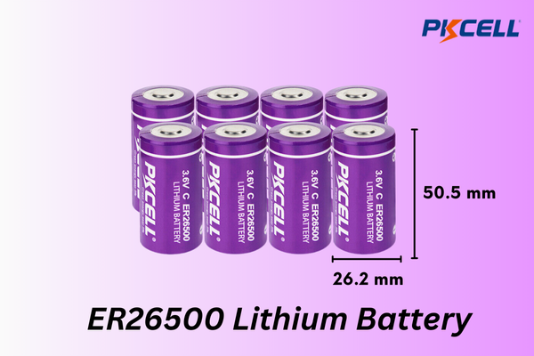 Batterie Lithium ER26500 C - 3,6V, 9000 MAh, Non Rechargeable - Pour Capteurs, équipements Industriels, GPS - Lot De 10