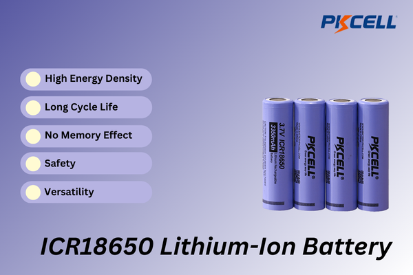 Pkcell Lithium ion Battery 18650 for IOT devices