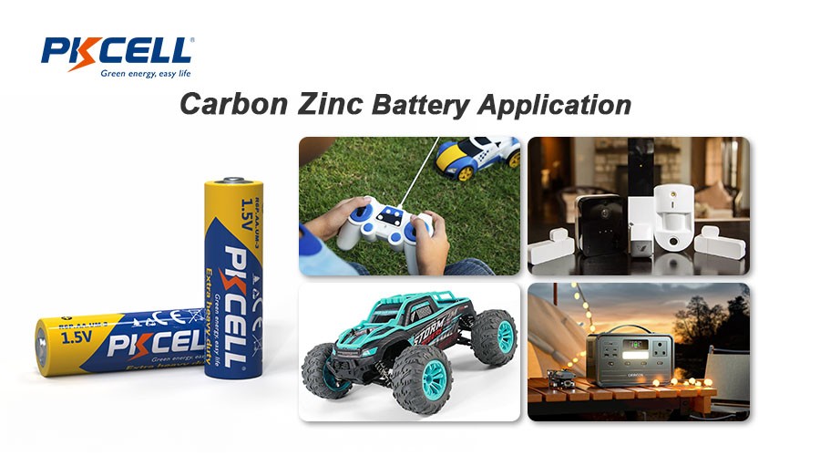 Aplicações da bateria de zinco-carbono