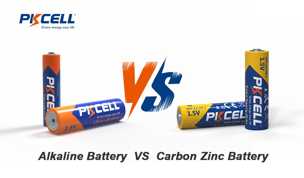 Pilha alcalina vs Pilha de zinco-carbono