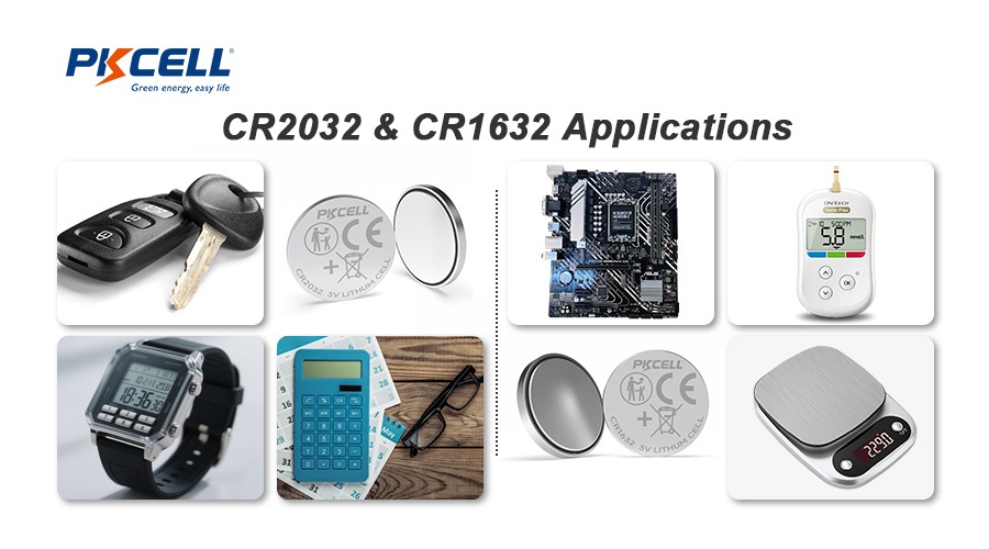 applicazioni di cr1632 e cr2032